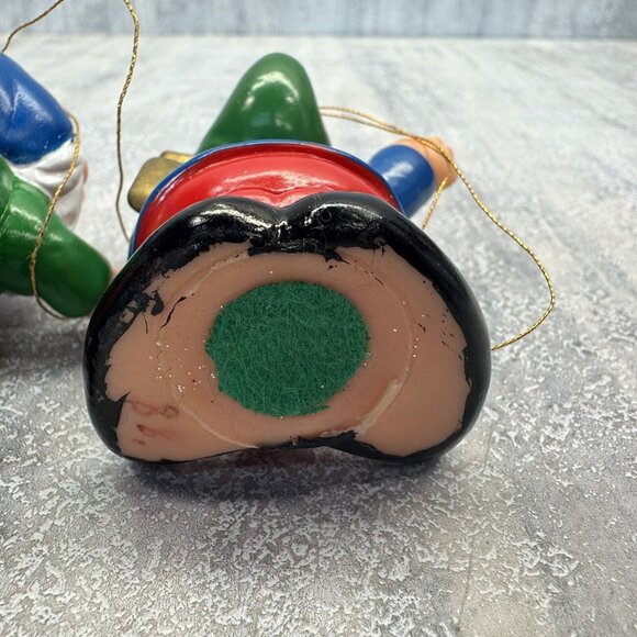 Disney the Seven Dwarfs Vintage 3” PVC Toy Figures/Ornaments 1980’s Christmas - Picture 9 of 10